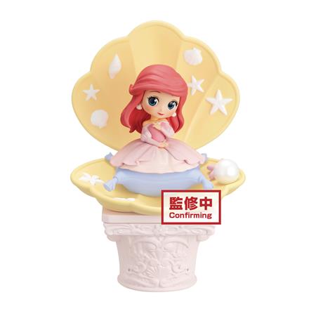 DISNEY CHAR Q-POSKET STORIES PINK DRESS ARIEL FIG VER B (C: