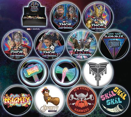 THOR LOVE AND THUNDER 144 PC BUTTON ASST (C: 1-1-2)