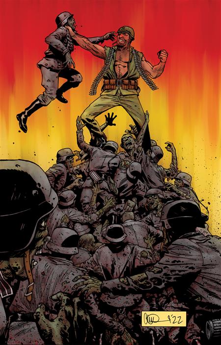 DC HORROR PRESENTS SGT ROCK VS THE ARMY OF THE DEAD #1 (OF 6) CVR D INC 1:25 CHARLIE ADLARD CARD STOCK VAR (MR)