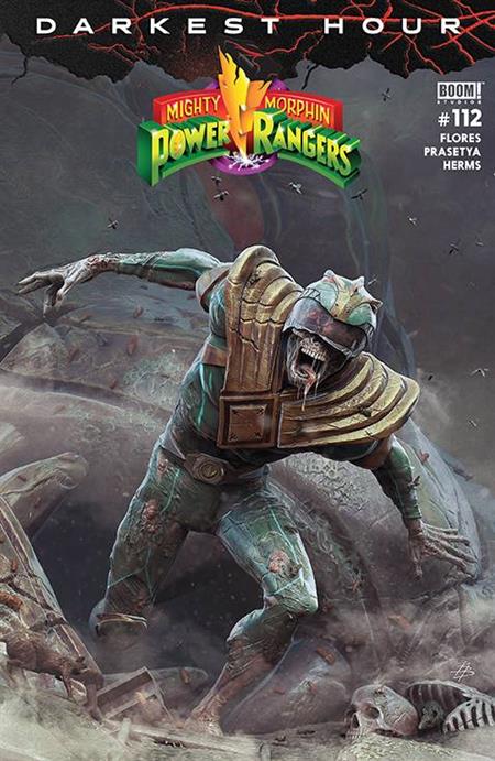 MIGHTY MORPHIN POWER RANGERS #112 CVR B DARK GRID VAR BAREND