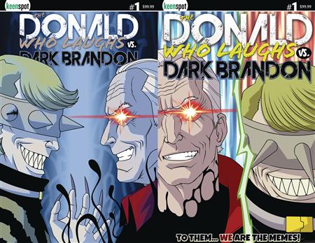 DONALD WHO LAUGHS VS DARK BRANDON #1 CVR G METAL FLIP CVR