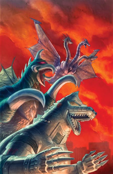 GODZILLA HERE THERE BE ALIENS #4 VARIANT RI 1:25 (PE FULL ART)