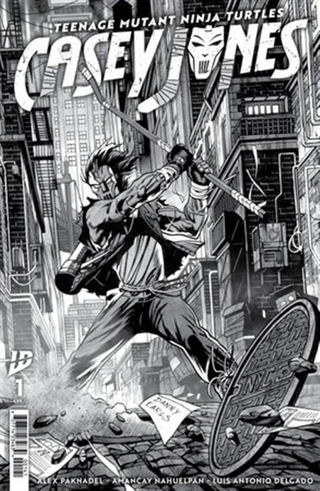 TEENAGE MUTANT NINJA TURTLES CASEY JONES #1 VARIANT RI 1:25 (EARLS B&W)