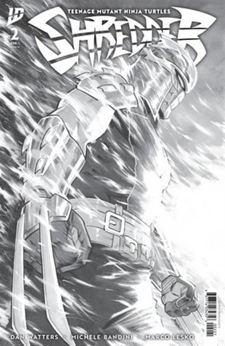 TEENAGE MUTANT NINJA TURTLES SHREDDER #2 VARIANT RI 1:10 (BANDINI B&W)
