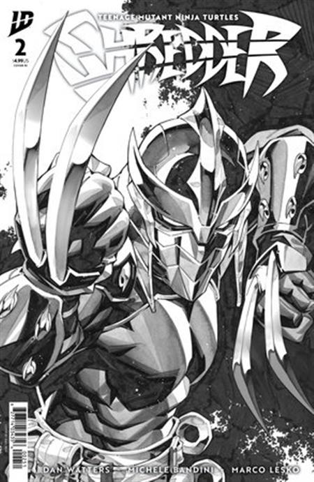 TEENAGE MUTANT NINJA TURTLES SHREDDER #2 VARIANT RI 1:25 (NGU B&W)