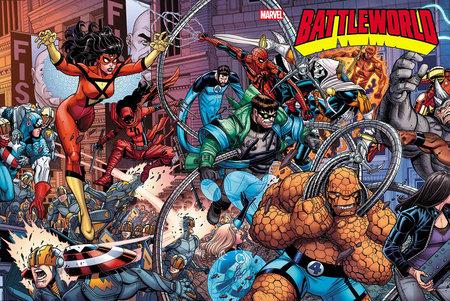 BATTLEWORLD #1 NICK BRADSHAW 5-PART WRAPAROUND CONNECTING VARIANT A