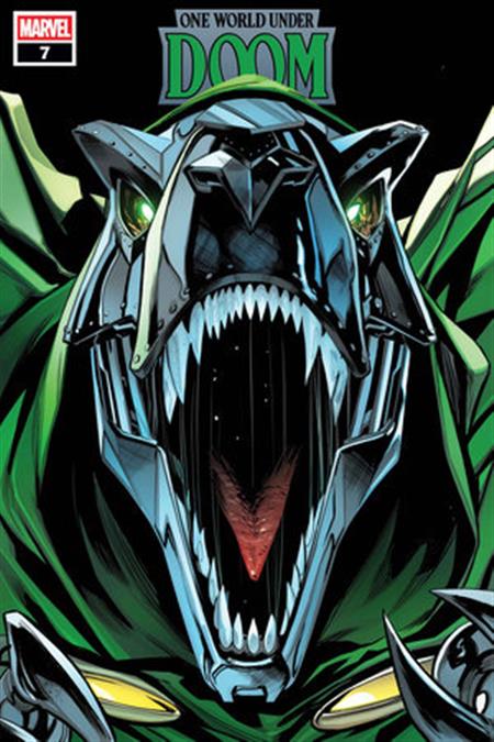 ONE WORLD UNDER DOOM #7 GEOFF SHAW DOOMASAUR VARIANT