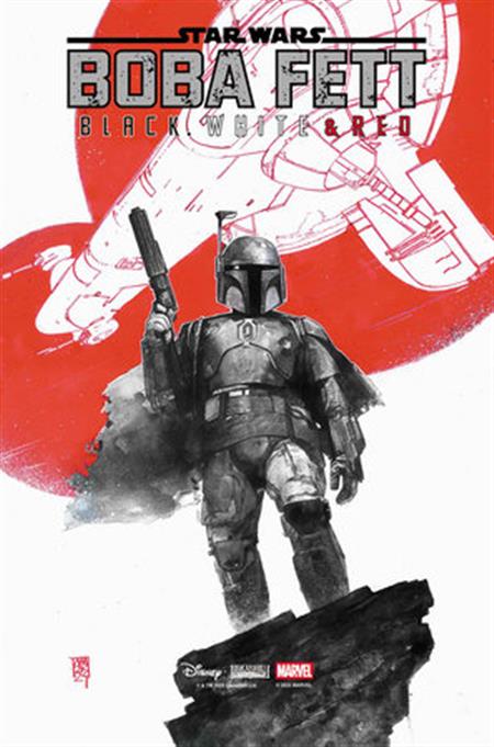 STAR WARS BOBA FETT BLACK WHITE & RED #1