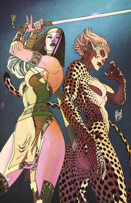 CHEETAH AND CHESHIRE ROB THE JUSTICE LEAGUE #2 (OF 6) CVR C GUILLEM MARCH CARD STOCK VAR