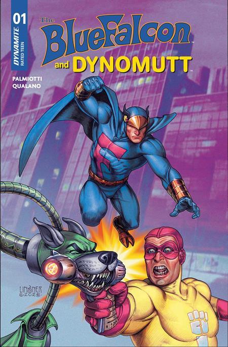 BLUE FALCON & DYNOMUTT #1 CVR S INC 1:7 JOSEPH MICHAEL LINSNER FOIL FOC BONUS VAR
