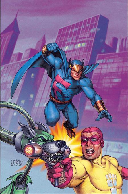 BLUE FALCON & DYNOMUTT #1 CVR U INC 1:10 JOSEPH MICHAEL LINSNER FOIL VIRGIN FOC BONUS VAR