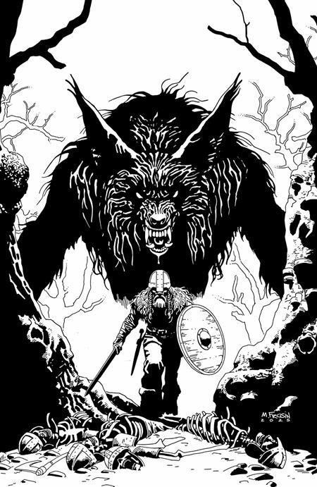 VIKING MOON #1 (OF 5) CVR E INC 1:25 MARCELO FRUSIN B&W VAR