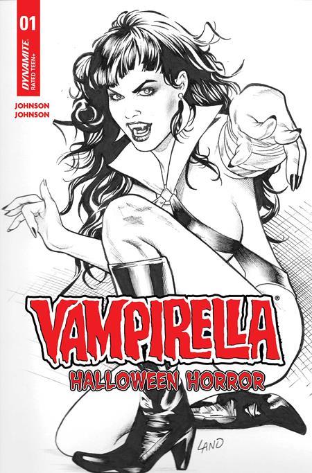 VAMPIRELLA HALLOWEEN HORROR #1 CVR Q INC 1:7 GREG LAND LINE ART FOC BONUS VAR