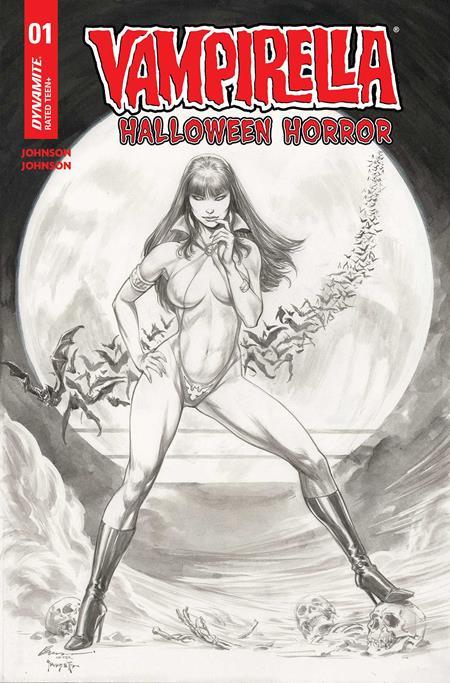 VAMPIRELLA HALLOWEEN HORROR #1 CVR R INC 1:7 BUZZ LINE ART FOIL FOC BONUS VAR