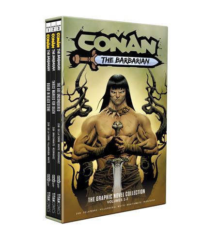 CONAN THE BARBARIAN TP VOL 01-03 SLIPCASE SET DIRECT MARKET EDITION JAE LEE CVR (MR)