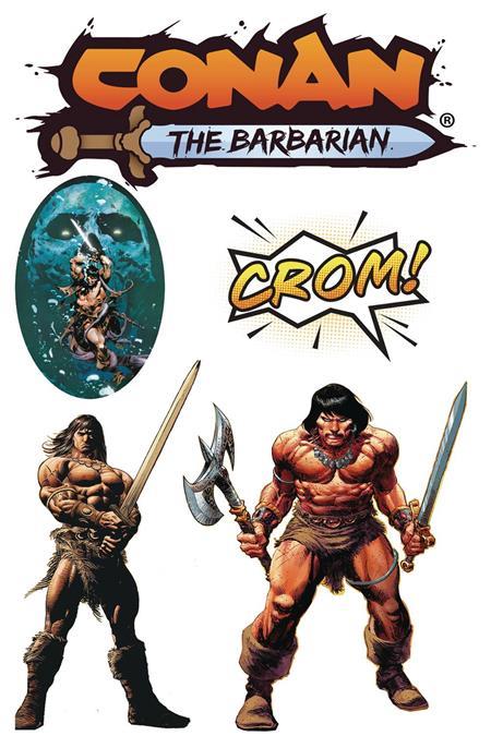 CONAN THE HEROIC RETURN STICKER PACK 1 Previously Offered Thru Diamond