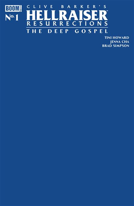 HELLRAISER RESURRECTIONS - THE DEEP GOSPEL #1 C BLUE BLANK SKETCH VARIANT (MR)
