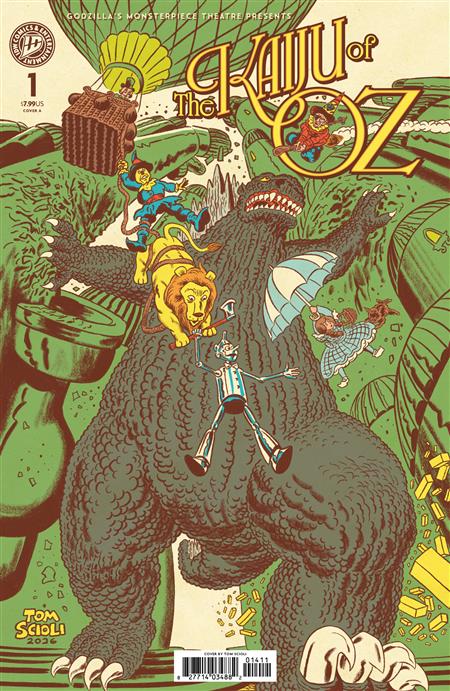 GODZILLA’S MONSTERPIECE THEATRE PRESENTS THE KAIJU OF OZ COVER A (SCIOLI)