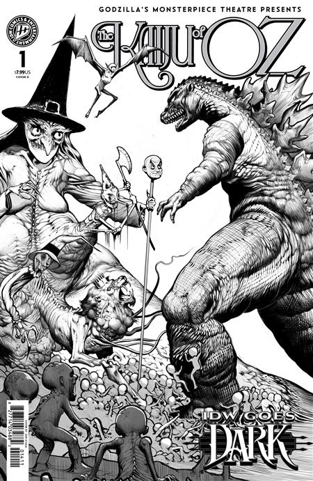 GODZILLAS MONSTERPIECE THEATRE PRESENTS THE KAIJU OF OZ VARIANT D (AYALA IDW GOES DARK VARIANT)