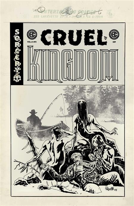 EC CRUEL KINGDOM 2 #1 CVR E INC 1:20 YANICK PAQUETTE B&W ARTIST EDITION VAR