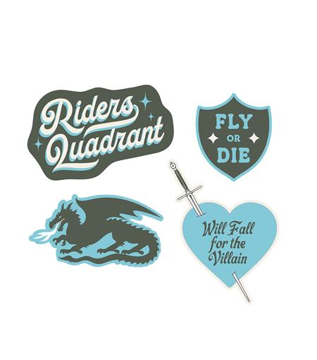 REBECCA YARROS'S FOURTH WING FLY OR DIE STICKERS - STICKER SET OF 4