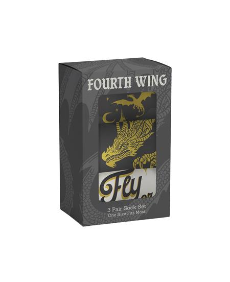 REBECCA YARROS'S FOURTH WING FLY OR DIE SOCKS GIFT BOX