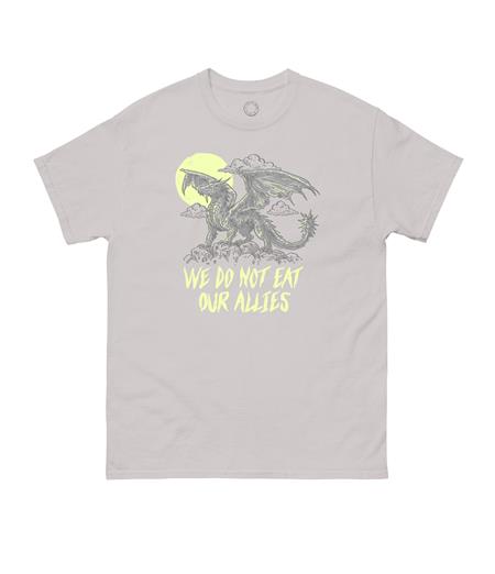 REBECCA YARROS'S FOURTH WING WE DO NOT EAT OUR ALLIES UNISEX T-SHIRT MEDIUM