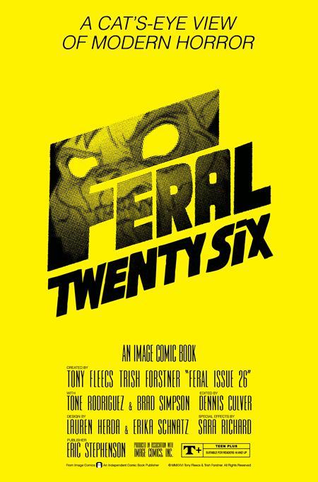 FERAL #26 CVR B TONY FLEECS & TRISH FORSTNER THE SHINING HOMAGE VAR