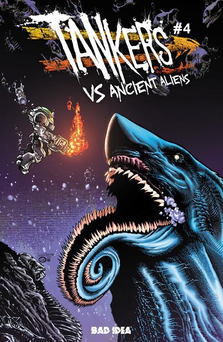 TANKERS VS ANCIENT ALIENS #4 (OF 4) CVR B JOSHUA DERSTINE & JOHN LIVESAY VAR