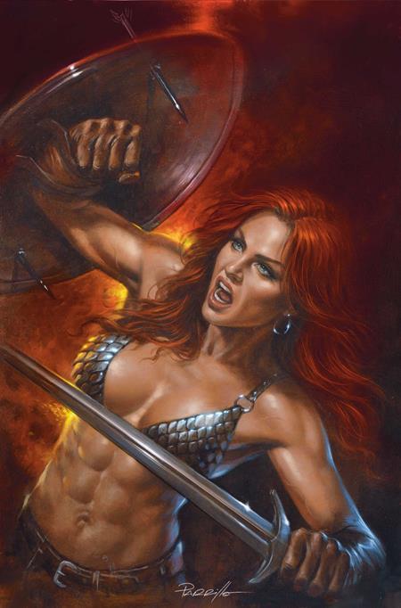 RED SONJA SHE DEVIL WITH A SWORD #5 CVR F LUCIO PARRILLO METAL PREMIUM VAR