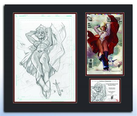 DC COVER ART PRINT POWER GIRL