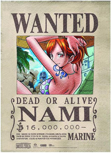 ONE PIECE NAMI WANTED WALL SCROLL (C: 0-1-2)