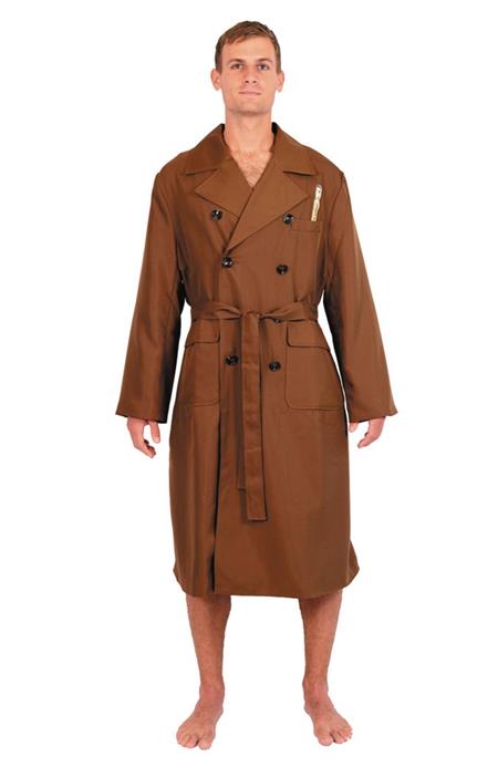 DR WHO BROWN 10TH DOCTOR TRENCH COAT COTTON ROBE (C: 1-1-2)