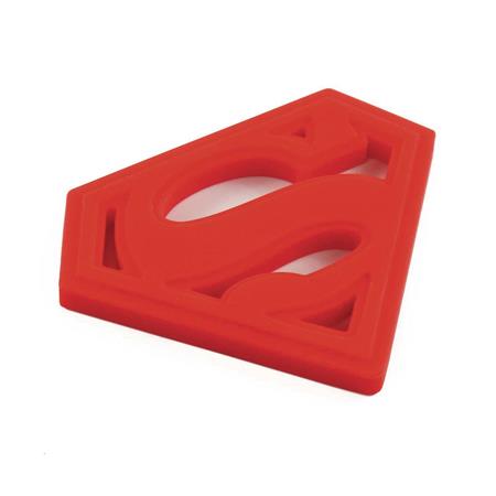 DC SUPERMAN RED SILICONE HAND HELD TEETHER (C: 1-1-2)