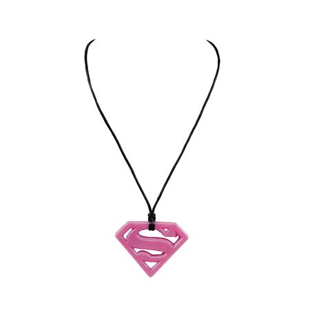 SUPERMAN PINK PENDANT TEETHER NECKLACE (C: 1-1-0)