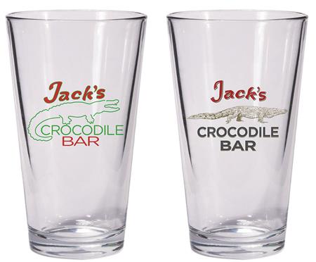 AMERICAN GODS JACKS CROCODILE BAR PINT GLASS SET (C: 0-1-2)