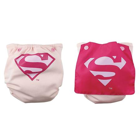 DC SUPERGIRL SNAP-IN-ONE CLOTH DIAPER WITH CAPE (C: 1-0-2)