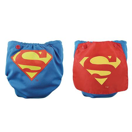 DC SUPERMAN SNAP-IN-ONE CLOTH DIAPER W/ CAPE (C: 1-0-2)