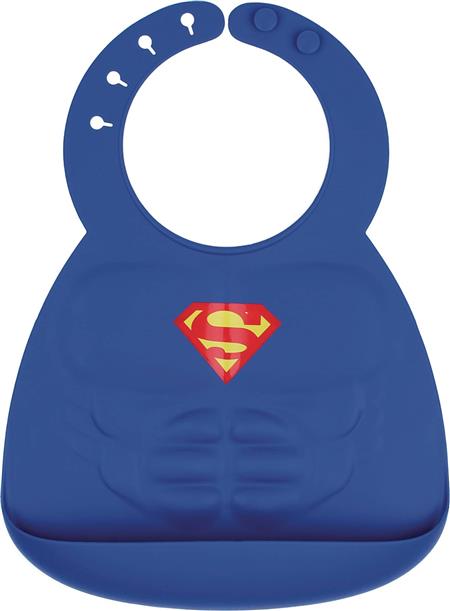 DC SUPERMAN MUSCLE SILICONE SUPERBIB (C: 1-1-0)