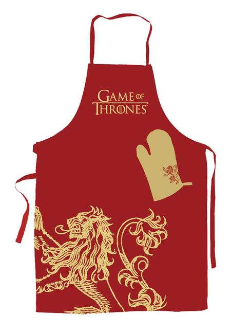GAME OF THRONES LANNISTER APRON AND OVEN MITT SET (C: 1-1-2)