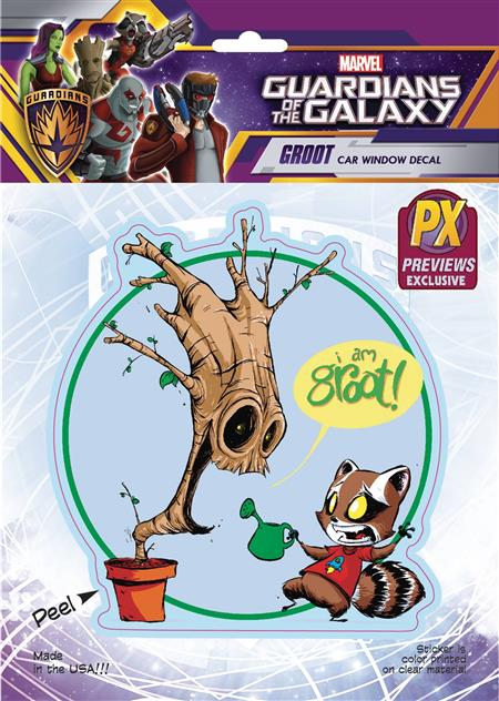 MARVEL HEROES GROOT BY YOUNG PX VINYL DECAL (C: 1-1-1)