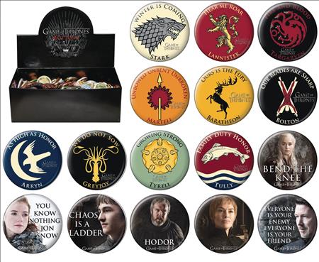 GAME OF THRONES 144PC BUTTON DIS WAVE 1 (C: 1-1-1)