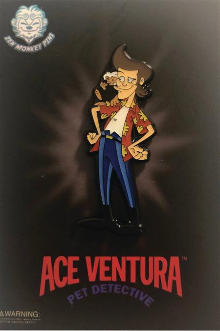 ACE VENTURA CARTOON ACE WITH SPIKE PIN (C: 1-1-2)