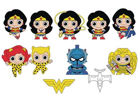 WONDER WOMAN CLASSIC 3D FOAM BAG CLIPS 24PC BMB DS (C: 1-1-2