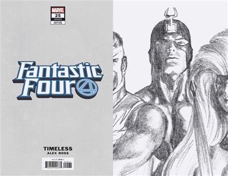 FANTASTIC FOUR #25 ALEX ROSS BLACK BOLT TIMELESS SKETCH VAR EMP*