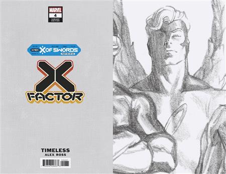X-FACTOR #4 ALEX ROSS ANGEL TIMELESS SKETCH VAR XOS