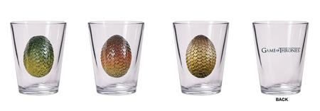 GAME OF THRONES SHOT GLASS SET DRAGON EGG