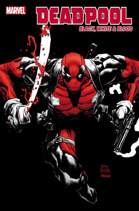 DEADPOOL BLACK WHITE BLOOD #1 (OF 5) STEGMAN 25 COPY INCV VAR