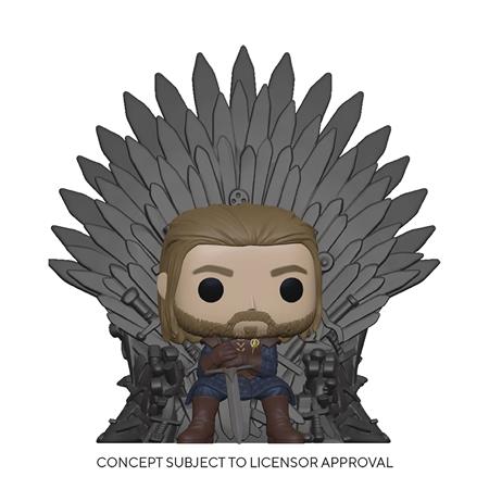 POP DELUXE GAME OF THRONES NED STARK ON THRONE VIN FIG (C: 1