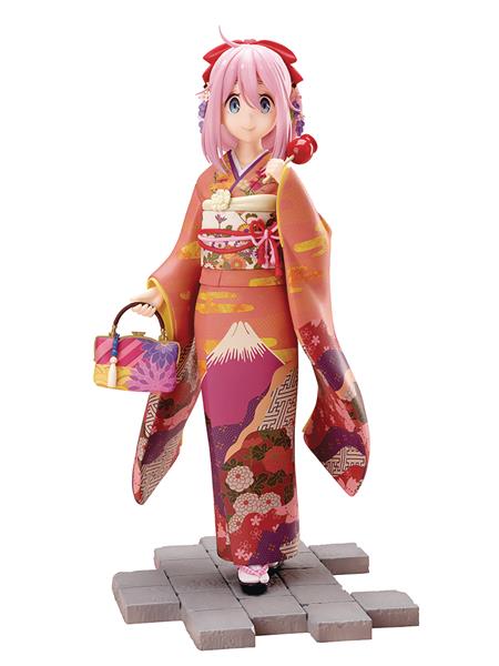 YURU CAMP NADESHIKO KAGAMIHARA FURISODE 1/7 PVC FIG (C: 1-1-